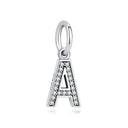Sterling Silver Charm A-z Letters