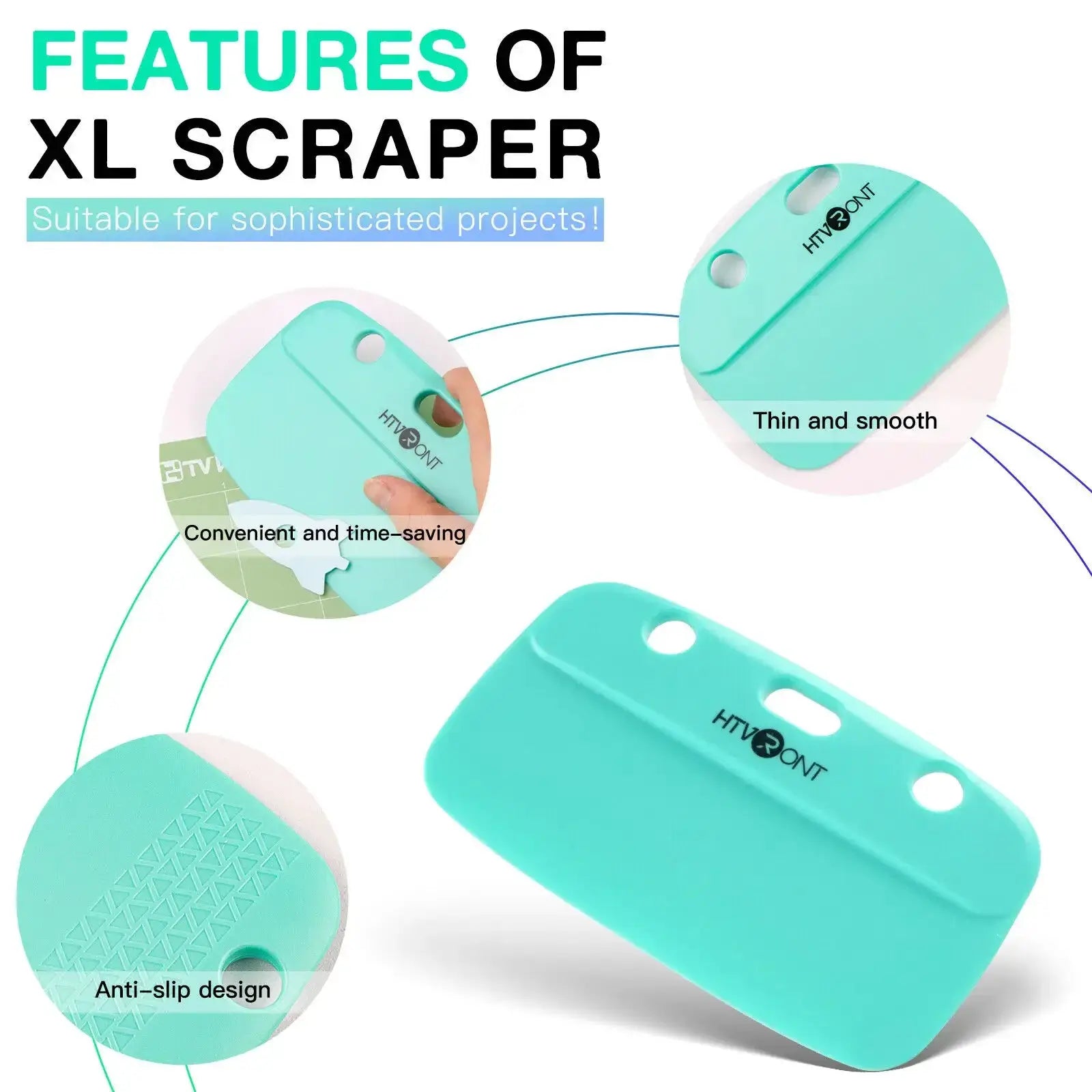 HTVRONT 2 Pack Vinyl Scraper Tools for Cricut Accessories