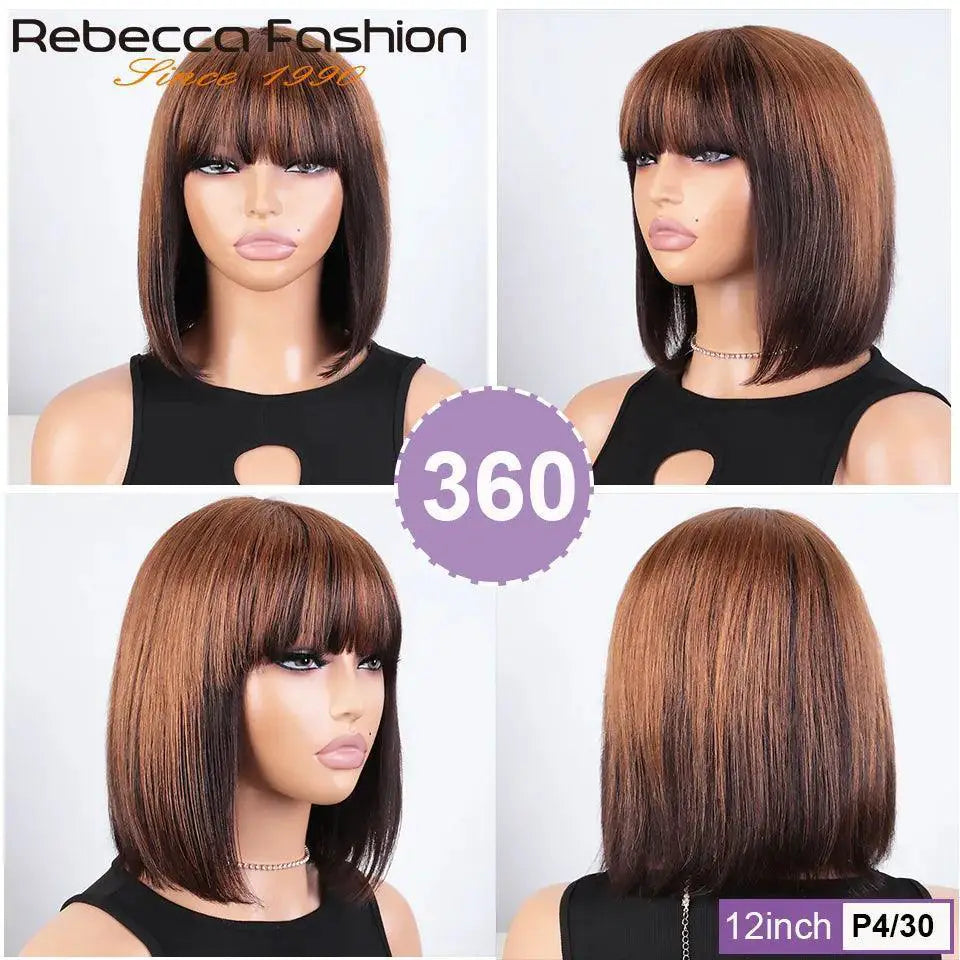 Burgundy Highlight Bob Wig 99J Color Fast Shipping