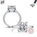 Princess Moissanite Ring in Sterling Silver Cbtb