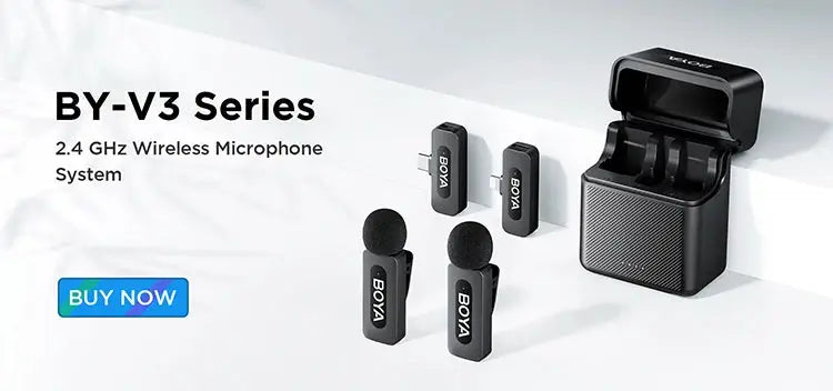 BOYA Wireless Lapel 2pcs Microphone for Android Smartphone Laptop - Omnidirectional USB C Condenser Video Recording Microphone