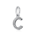 Sterling Silver Charm A-z Letters