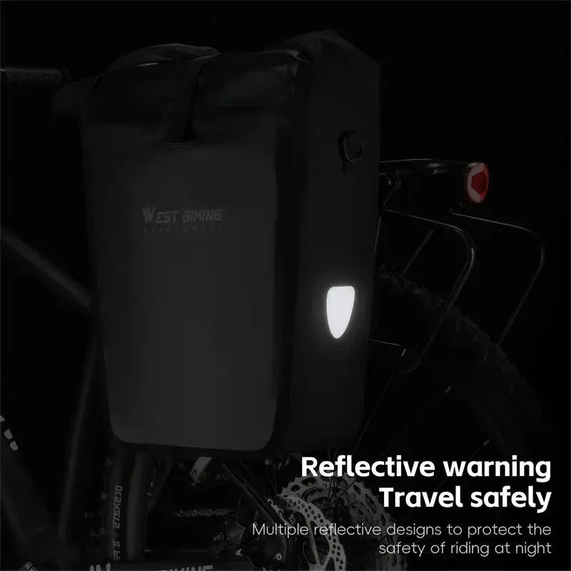 25L Waterproof Cycling Pannier Bag West Biking Backpack