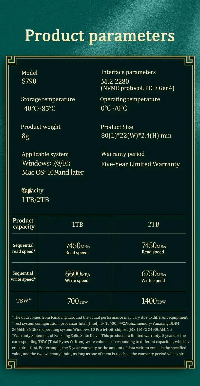 Fanxiang NVMe M2 SSD Lightning Fast Data Transfer Pro