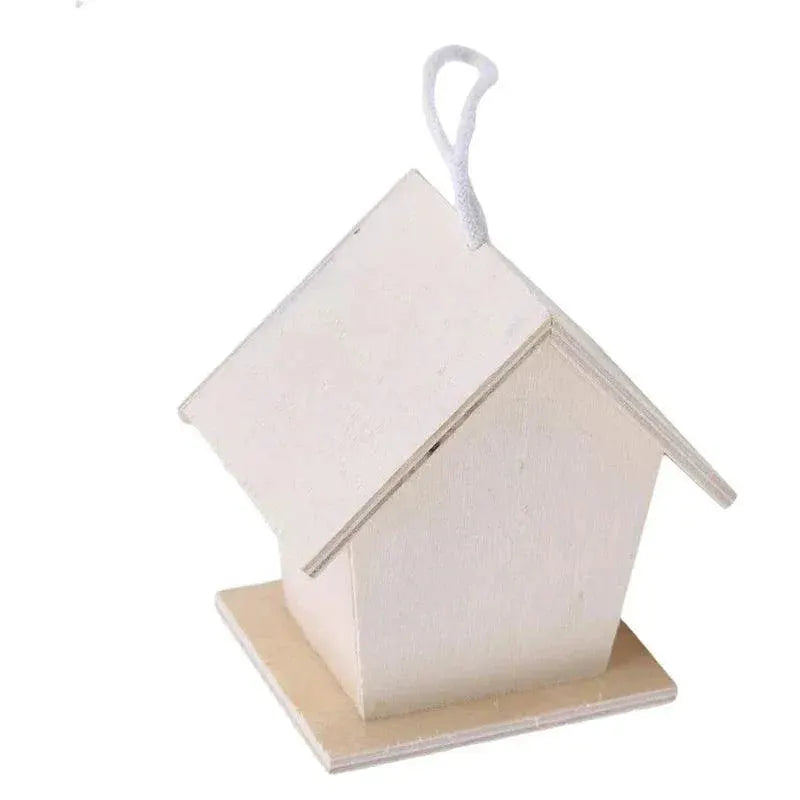 Wooden Hummingbird House Outdoor Bird Nest Garden Decor
