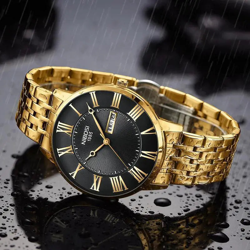 NIBOSI Mens Waterproof Sport Watch Quartz Timepiece