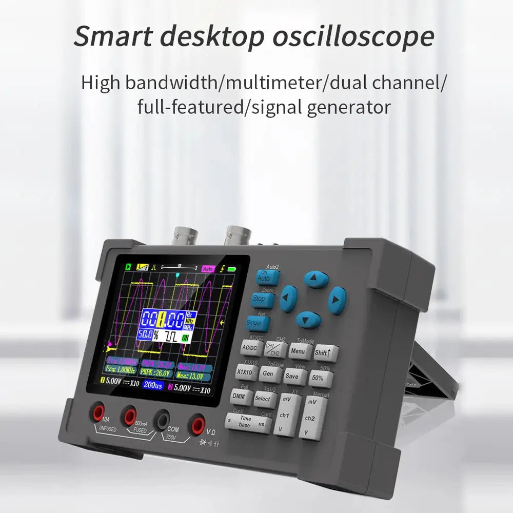 3in1 Digital Oscilloscope Multimeter Signal Generator Dual Channel 120Mhz Bandwidth 250MSa/s Sampling Rate Handheld Oscilloscope