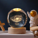 3D LED Night Light: USB Lamp with Galactic Solar System Design for Kids