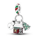 Charm Silver Plated Christmas Winter