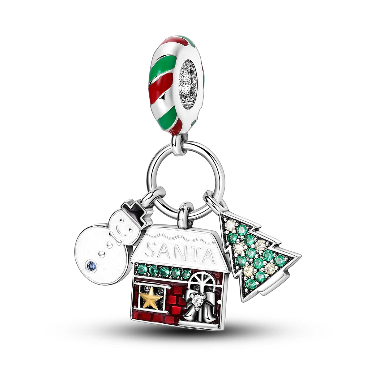 Charm Silver Plated Christmas Winter