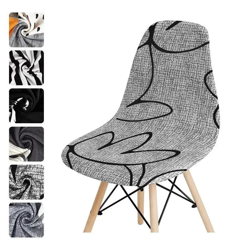 Shell Chair Cover Stretch for Stylish Home Decor Upgrade