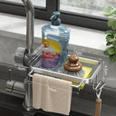 Aluminum Sink Caddy: Space-Saving Kitchen and Bath Organizer