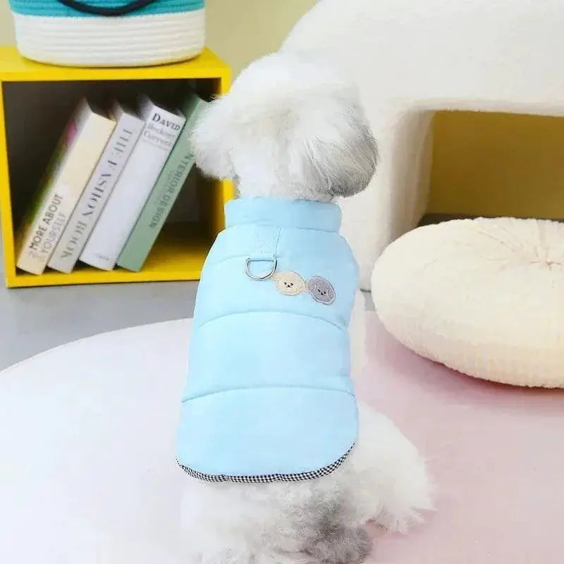 Warm Dog Jacket D Ring Vest for Chihuahua and French Bulldog