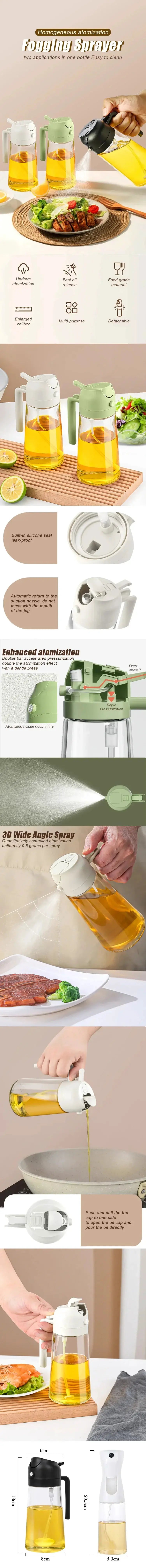 Plastic Spray Oil Sprayer Bottle For Cooking - OurLum.com
