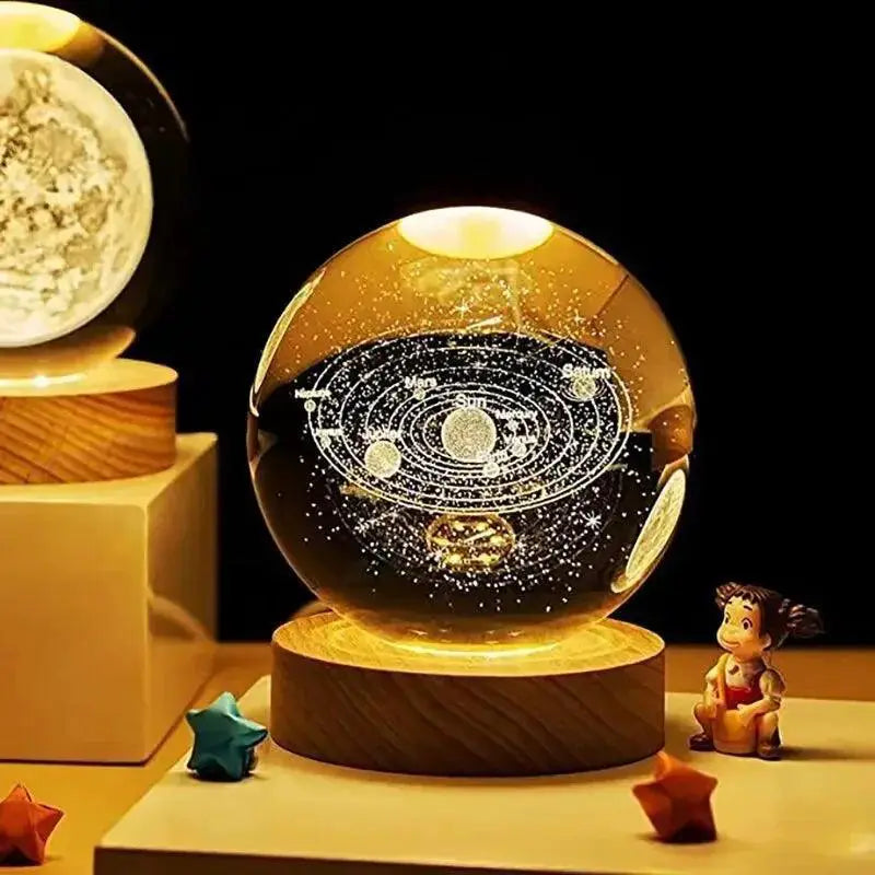 Galaxy LED Celestial Night Light 3D Moon Planet Lamp