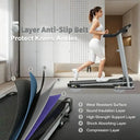 Foldable Incline Walking Pad Treadmill 3 HP Quiet Cardio Machine