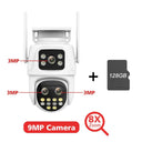 Ultimate Dual Lens Outdoor Security Camera AI Tracking Waterproof
