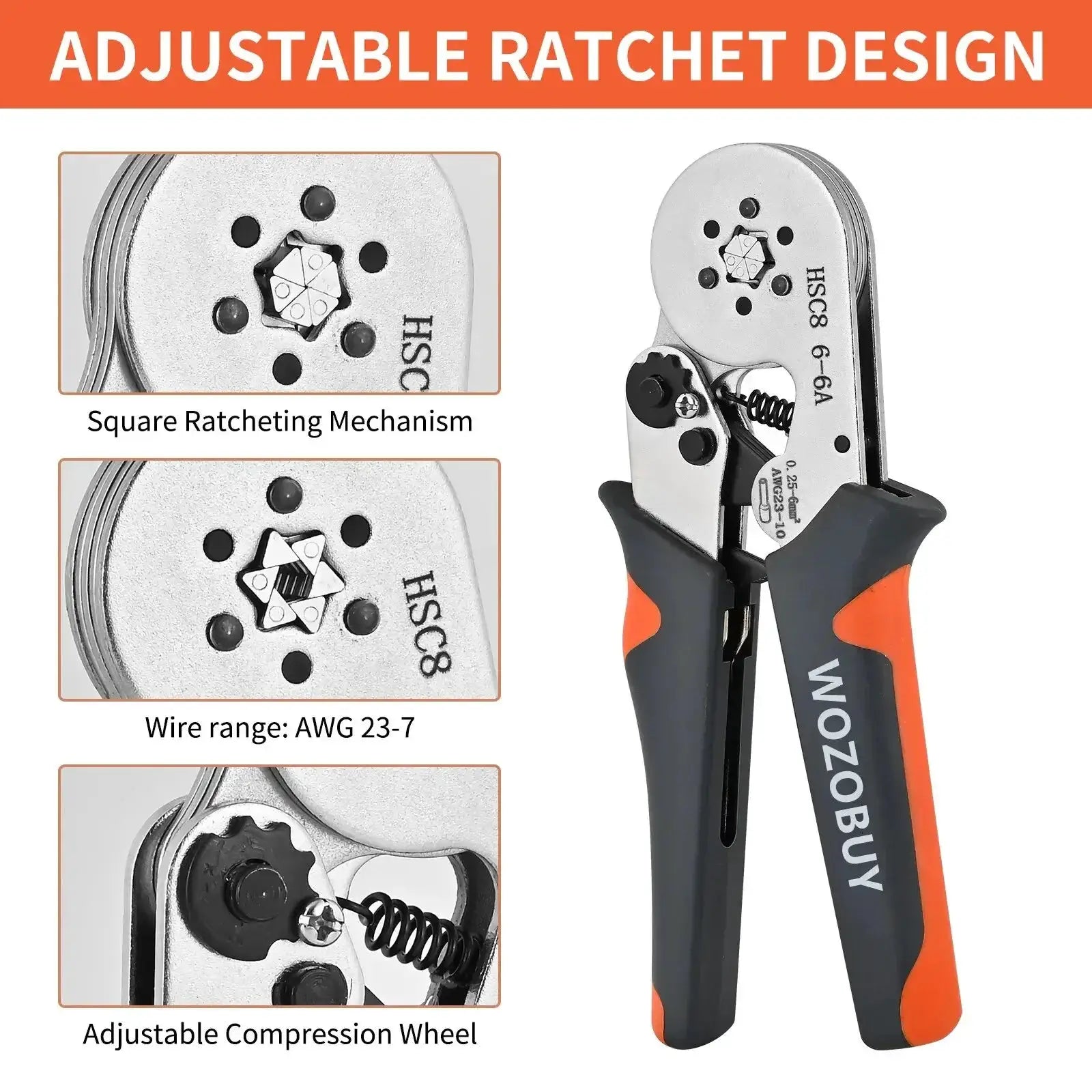 Ferrule Sleeves Terminal Crimping Tool Mini Pliers HSC8 - OurLum.com