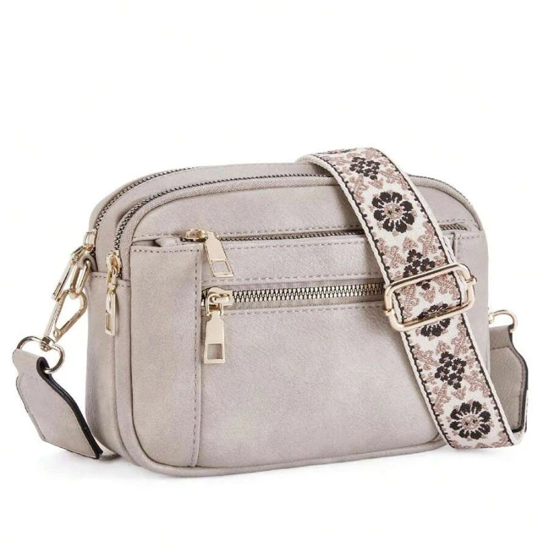 Quilted Embroidery Grid Colorblocking Retro