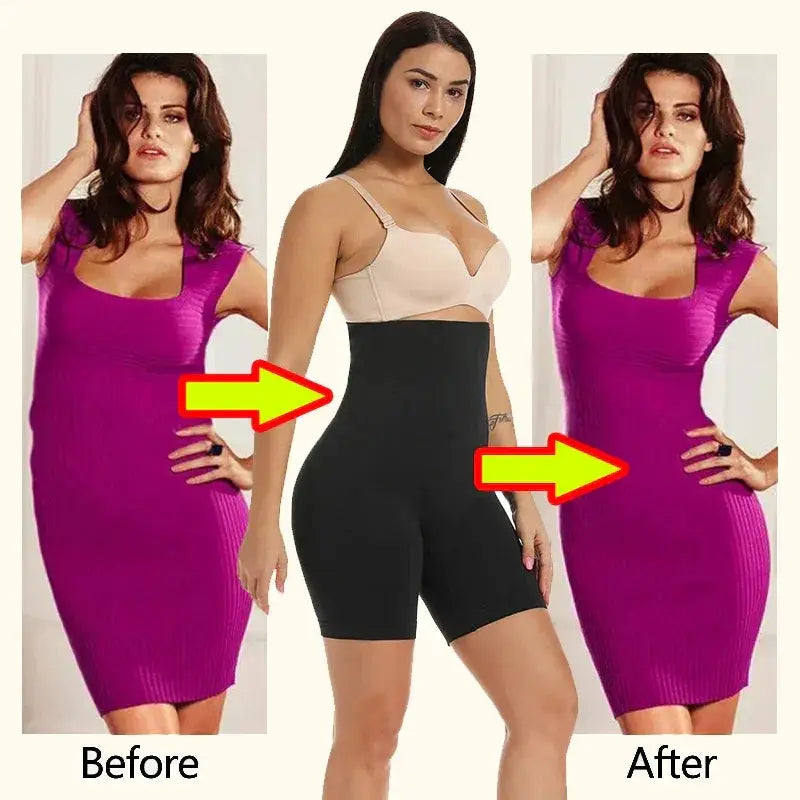 High Waisted Shapewear Shorts For Women Tummy Control