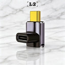 USB C Adapter - 40Gbps Angled Type C Extender