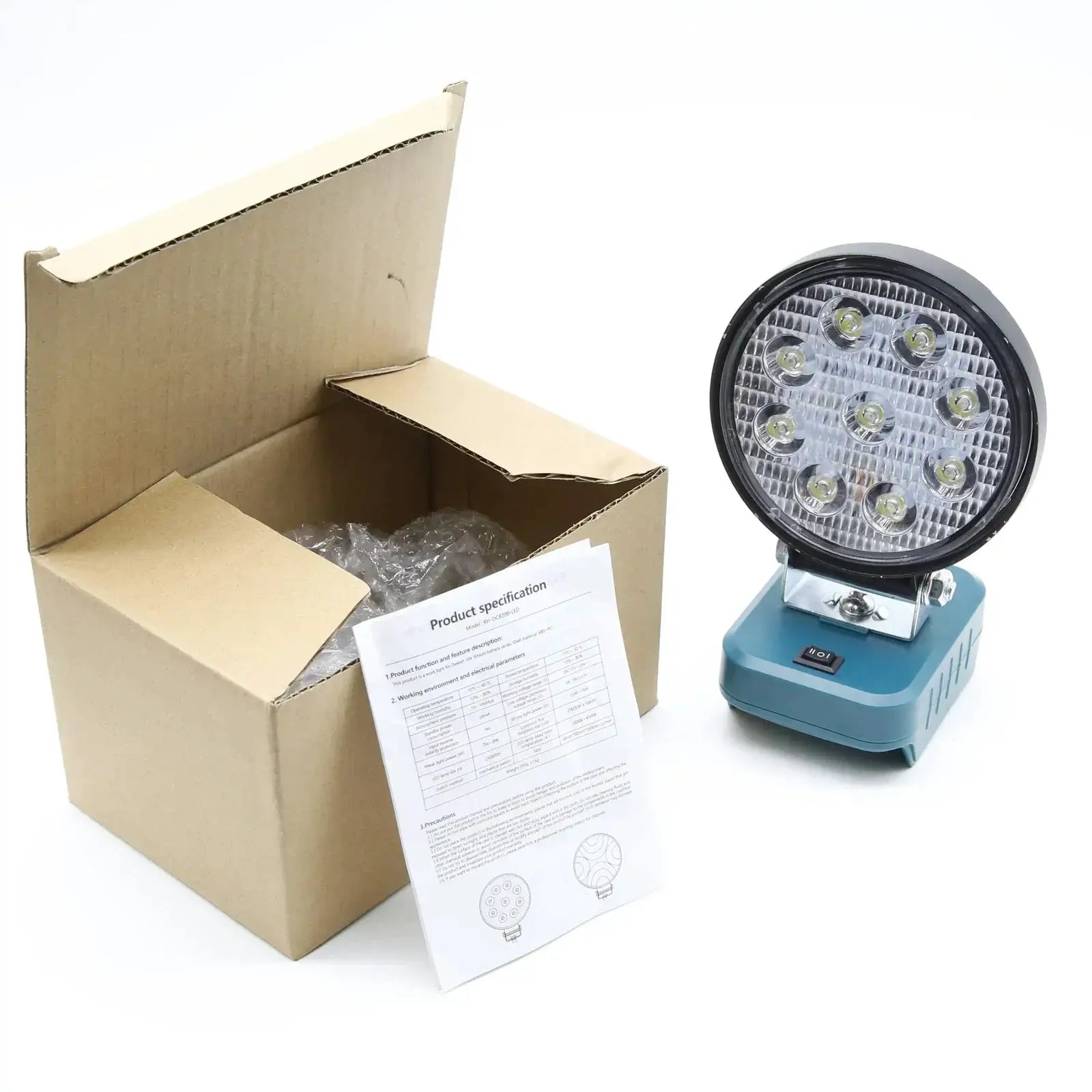 Portable 18V LED Work Light For Camping And Emergencies