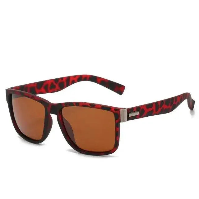 Unisex Vintage Polarized Square Sunglasses UV400 Protection