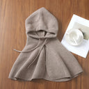 Knitted Shoulder Cape Balaclava Hat