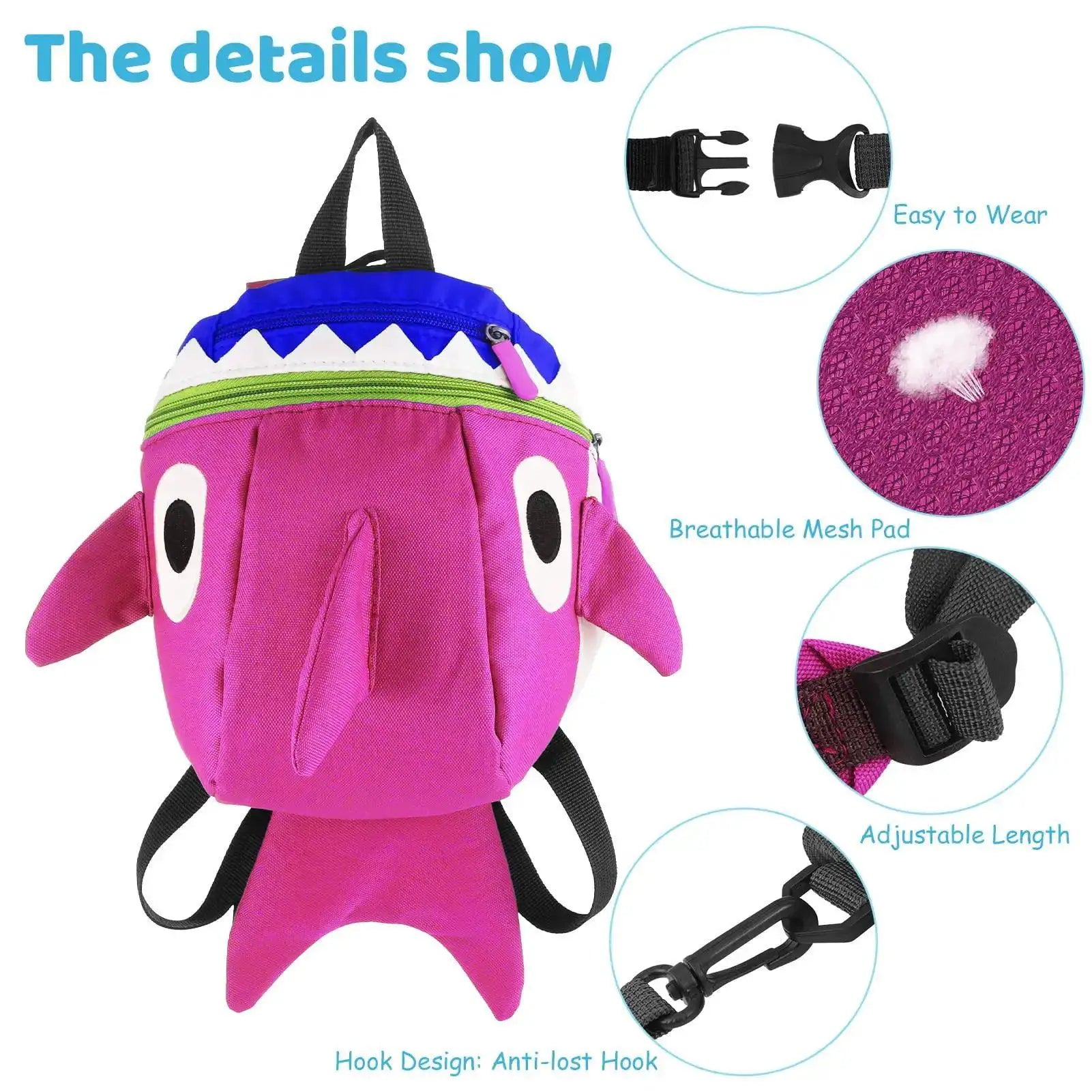 Toddler Backpack Leash Harness for Kids Safety Tether