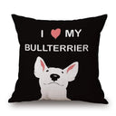 Dachshund Dog Painting Cotton Linen Pillow Covers Whimsical Home Decor