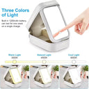 Rechargeable LED Makeup Mirror Portable Travel Case Light