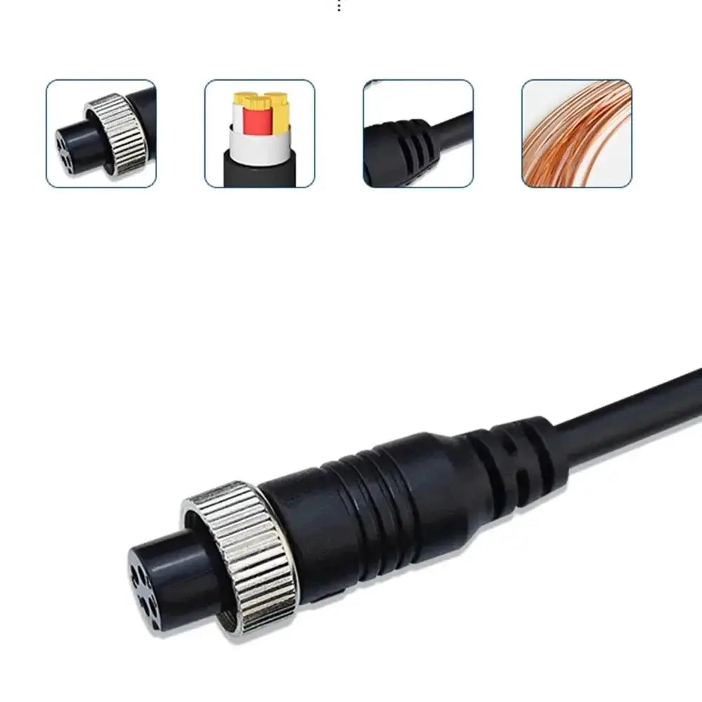 4 Pin Aviation Video Cable For Backup Cameras In RVs Trucks Buses - stepyours.com
