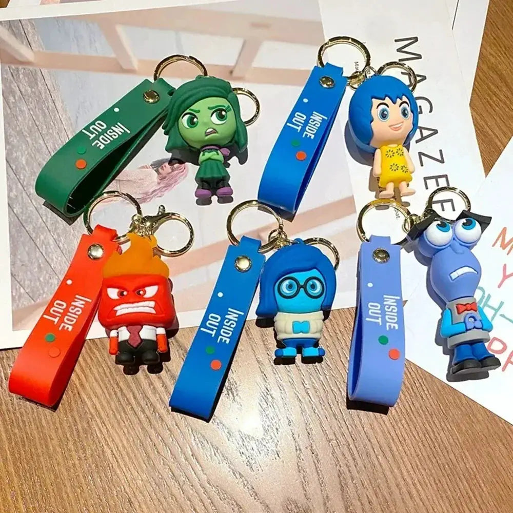 New 3D Anime Figures Keychain Inside Out Gift For Collectors