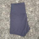 Plus Size High Waist Yoga Shorts - Stretchy
