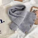 Button Knit Winter Scarf
