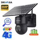 SHIWOJIA 4G SIM Solar Camera WIFI 6W Dual Lens 12X ZOOM