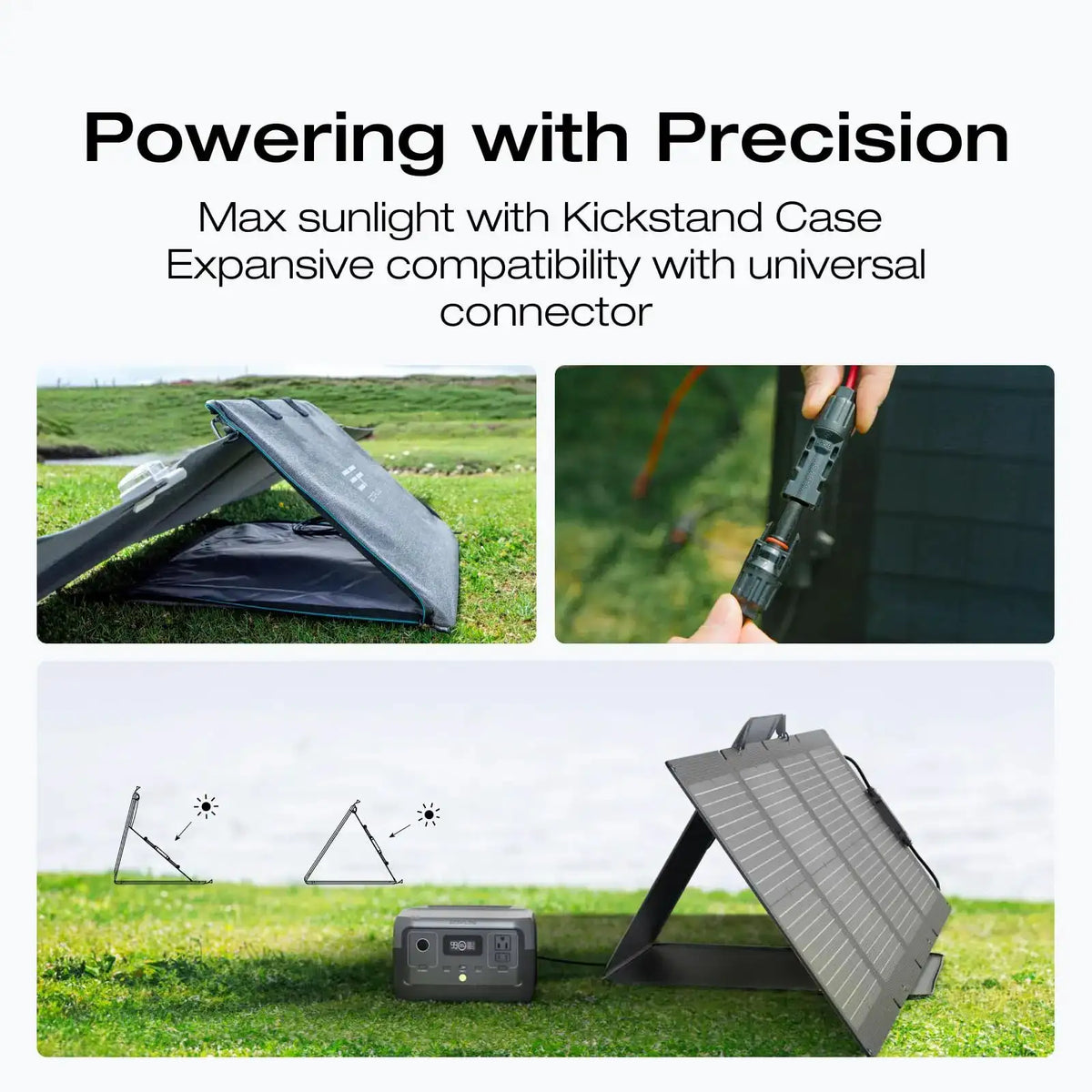 ECOFLOW Portable Solar Panel, Foldable with Carry Case, High 23% Efficiency, IP68 Water & Dustproof Design for Camping, RVs