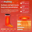 660nm Red Light Heating Foot Wrap Boots Massager with 3 Modes, Daily Care Soothes Joints & Eases Fatigue