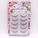 Crisscross 3D Faux Mink Eyelashes Set - 5 Pairs Glamorous