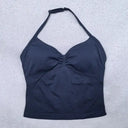 Women Yoga Set Backless Halter High Waist Seamless
