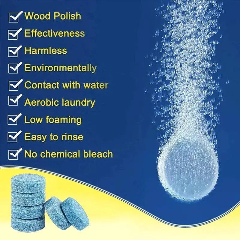 Effervescent Car Windshield Cleaner Tablets For Glass Care