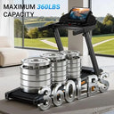 14 Percent Incline Folding Treadmill 3HP Quiet 360 Lb Space Saver