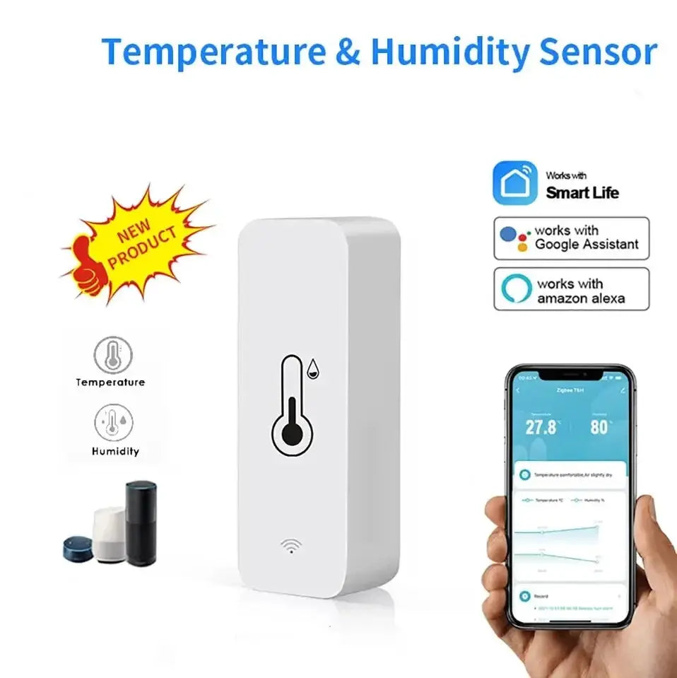 Tuya WiFi Smart Temperature Humidity Sensor Battery Powered - OurLum.com
