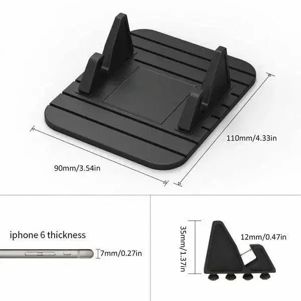 Silicone Car Phone GPS Holder Mat Secure Dashboard Stand