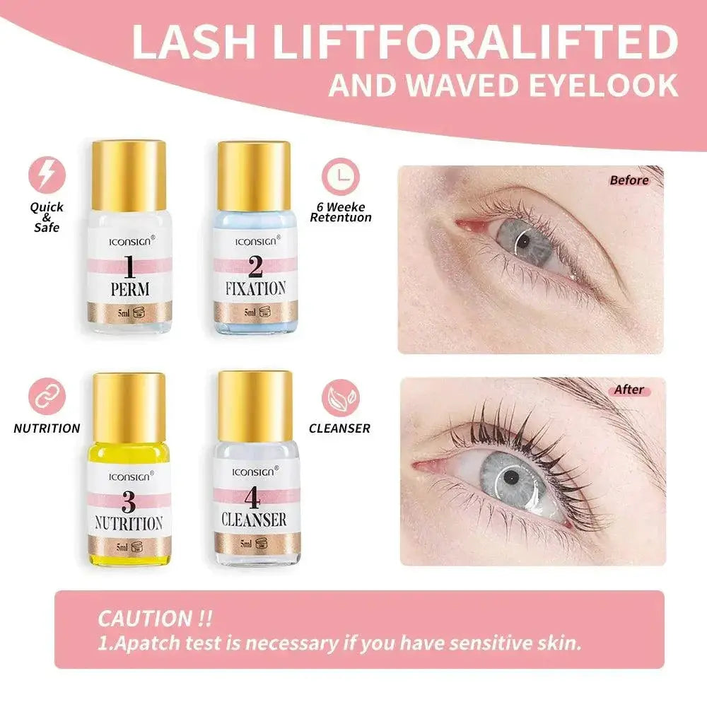 Lash Lift and Brow Tinting Kit for Effortless Beauty