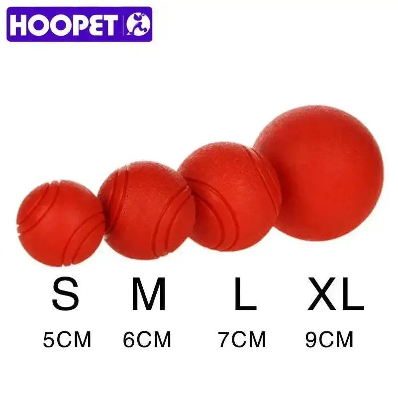 Hoopet Red Rubber Dog Toy Ball for Puppies and Pitbulls