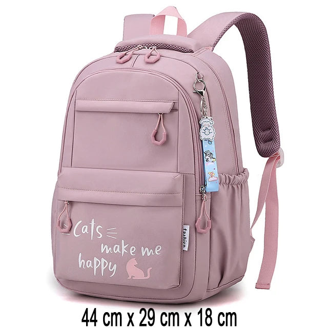 Padded Nylon School Carry Backpack