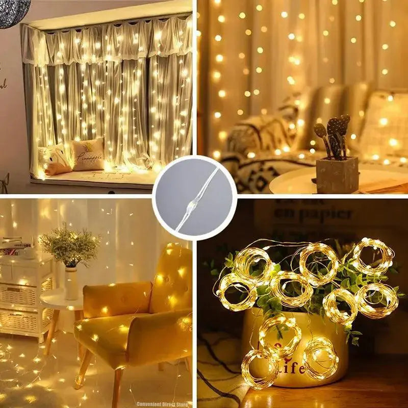 Magical Remote Controlled LED Fairy String Lights Decor