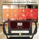 Compact 3.0HP Treadmill With Handle Bluetooth 12 Presets Home Use
