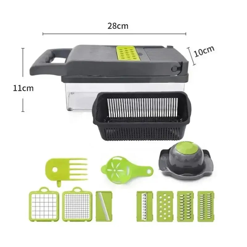 14 16 In 1 Multifunctional Vegetable Chopper Handle Grater